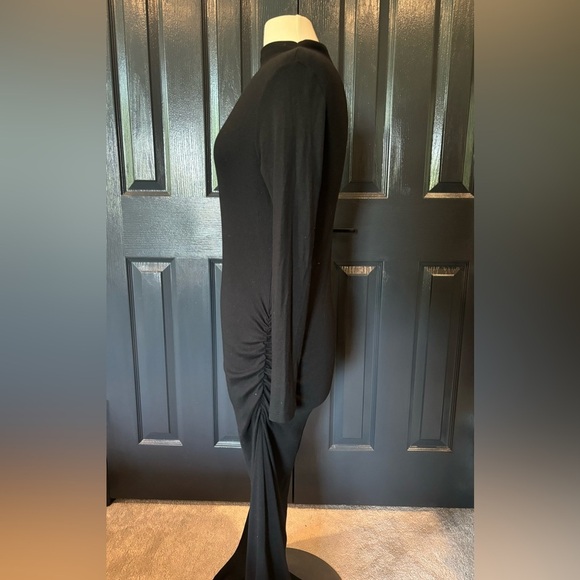 Stateside Black Sheath Dress Long Sleeve Crew Neck - Picture 3 of 6